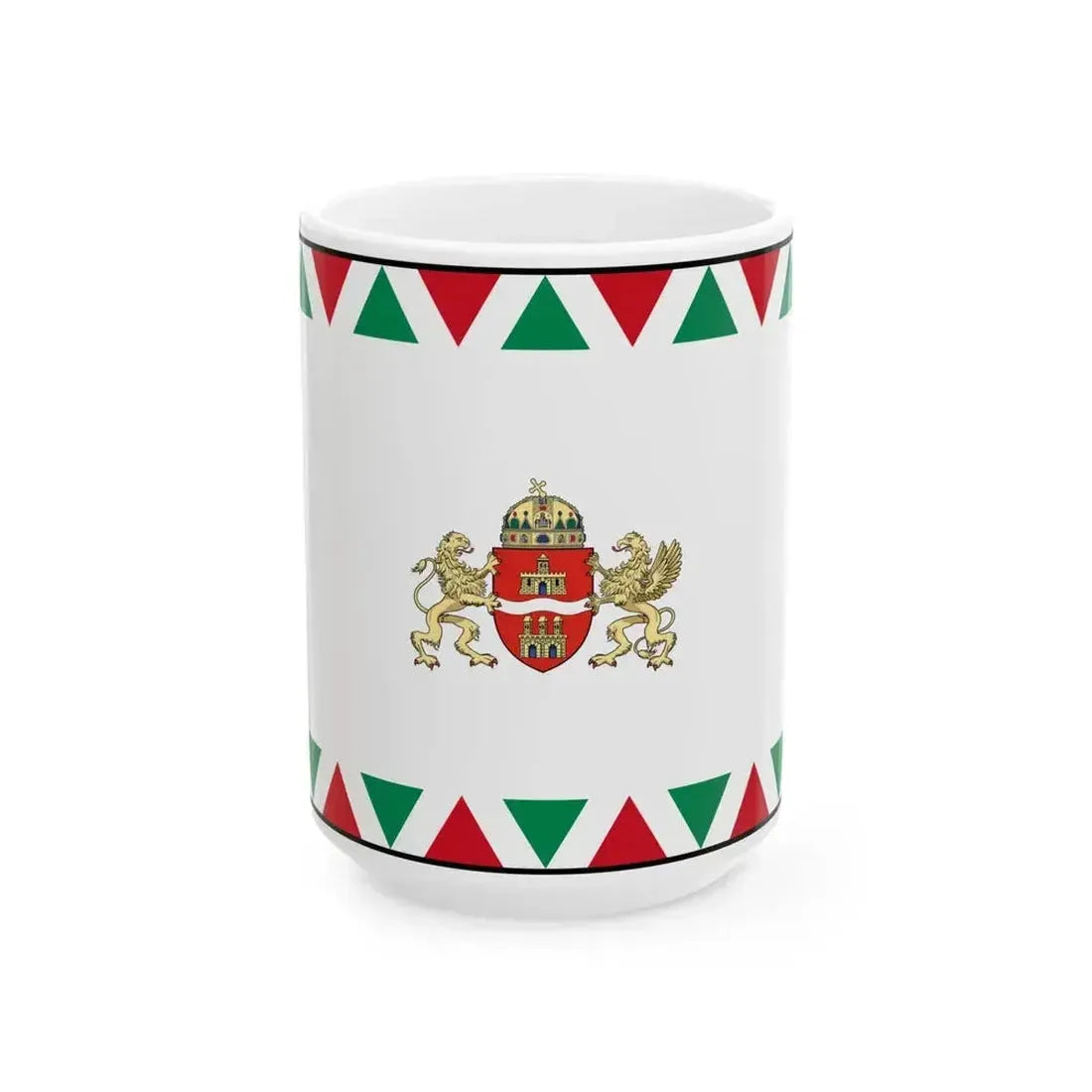 Flag Hungary Town Budapest (Hungary) White Coffee Mug 15oz - Go Mug Yourself