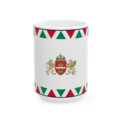 Flag Hungary Town Budapest (Hungary) White Coffee Mug 15oz - Go Mug Yourself