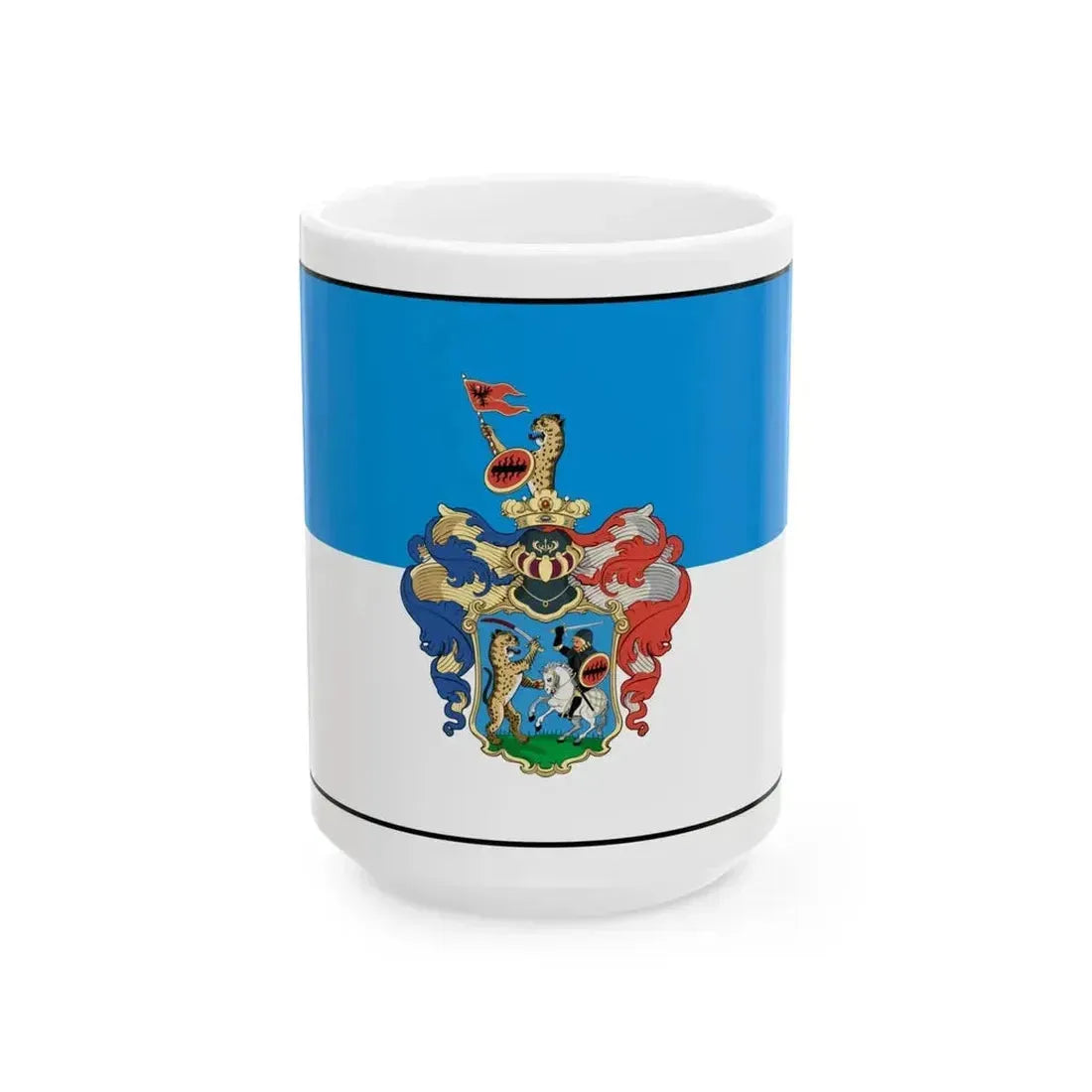 Flag Hungary Town Hajduszoboszlo (Hungary) White Coffee Mug 15oz - Go Mug Yourself