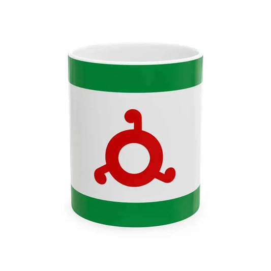 Flag ingushetia (Russia) White Coffee Mug 11oz - Go Mug Yourself
