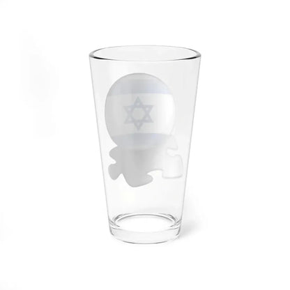 Flag Israel template (Israel) Pint Glass 16oz - Go Mug Yourself