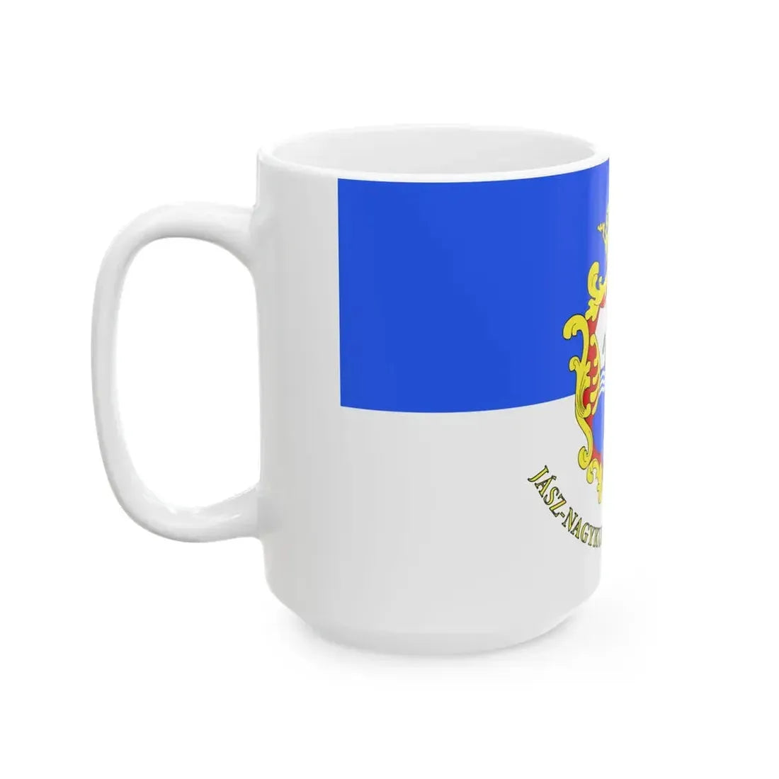 FLAG-Jasz-Nagykun-Szolnok (Hungary) White Coffee Mug - Go Mug Yourself