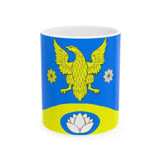 Flag Koltushi Leningrad oblast (Russia) White Coffee Mug 11oz - Go Mug Yourself