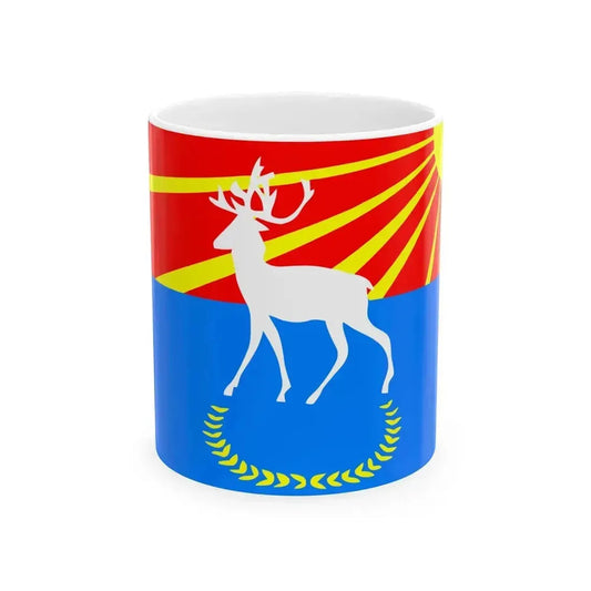 Flag Kuivozi Leningrad oblast (Russia) White Coffee Mug 11oz - Go Mug Yourself