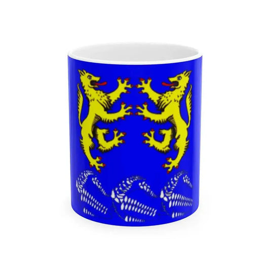 Flag Leskolovo Leningrad oblast (Russia) White Coffee Mug 11oz - Go Mug Yourself