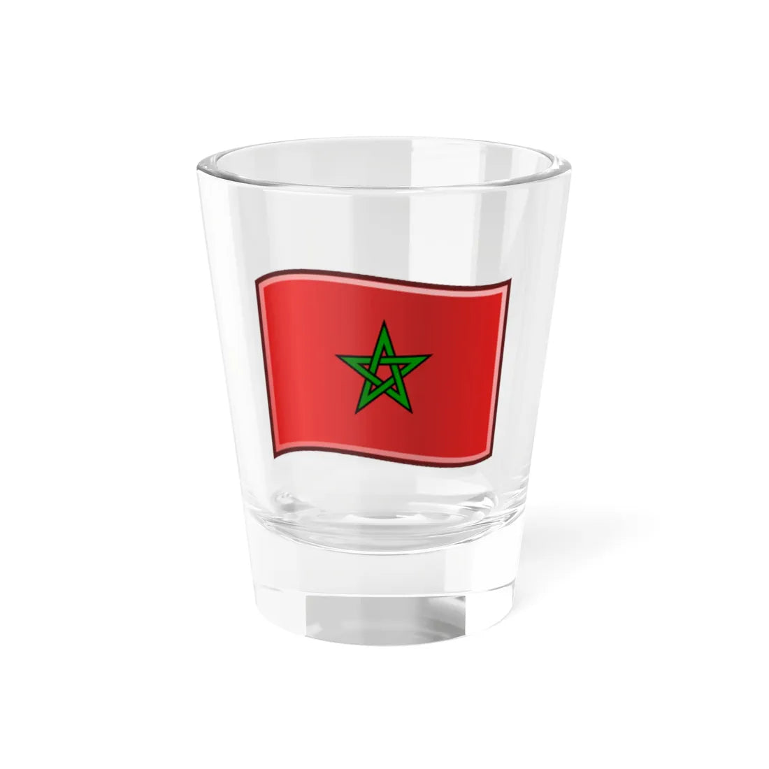 Flag-ma (Morocco) Shot Glass 1.5oz 1.5oz - Go Mug Yourself