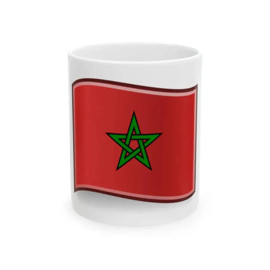 Flag-ma (Morocco) White Coffee Mug 11oz - Go Mug Yourself