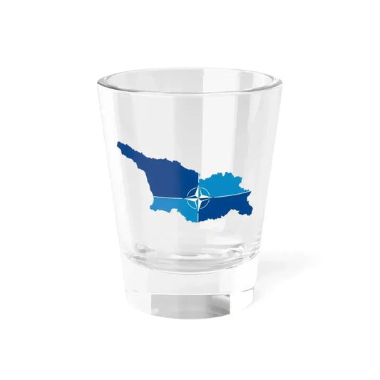 Flag map Georgia-NATO (Georgia) Shot Glass 1.5oz 1.5oz - Go Mug Yourself