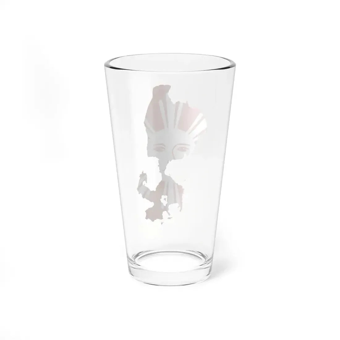 Flag Map of 8 Provinces Philippines (Philippines) Pint Glass 16oz - Go Mug Yourself