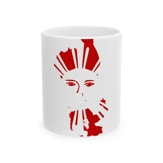 Flag Map of 8 Provinces Philippines (Philippines) White Coffee Mug 11oz - Go Mug Yourself
