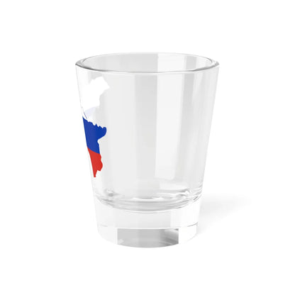 Flag-map of Abkhazia-Russia (Russia) Shot Glass 1.5oz - Go Mug Yourself