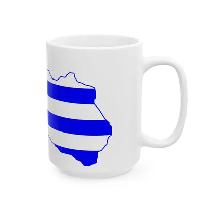 Flag map of Adjara (Georgia) White Coffee Mug - Go Mug Yourself