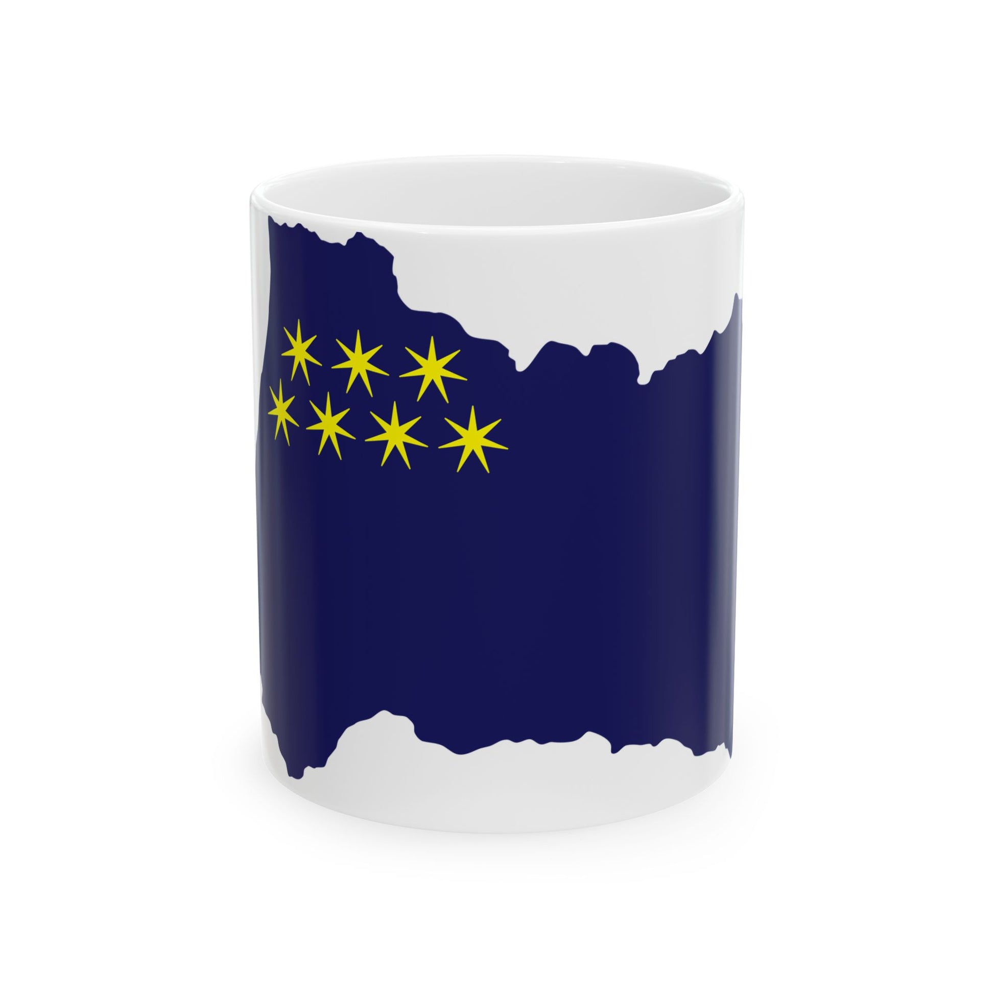 Flag-map of Ajara 2000-2004 (Georgia) White Coffee Mug-11oz-Go Mug Yourself