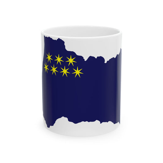 Flag-map of Ajara 2000-2004 (Georgia) White Coffee Mug-11oz-Go Mug Yourself