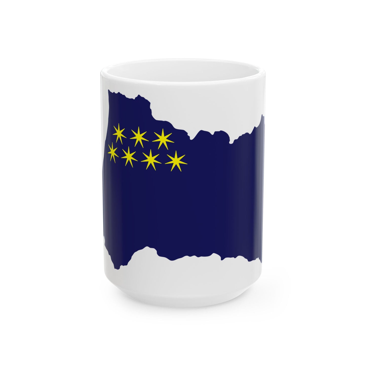 Flag-map of Ajara 2000-2004 (Georgia) White Coffee Mug-15oz-Go Mug Yourself