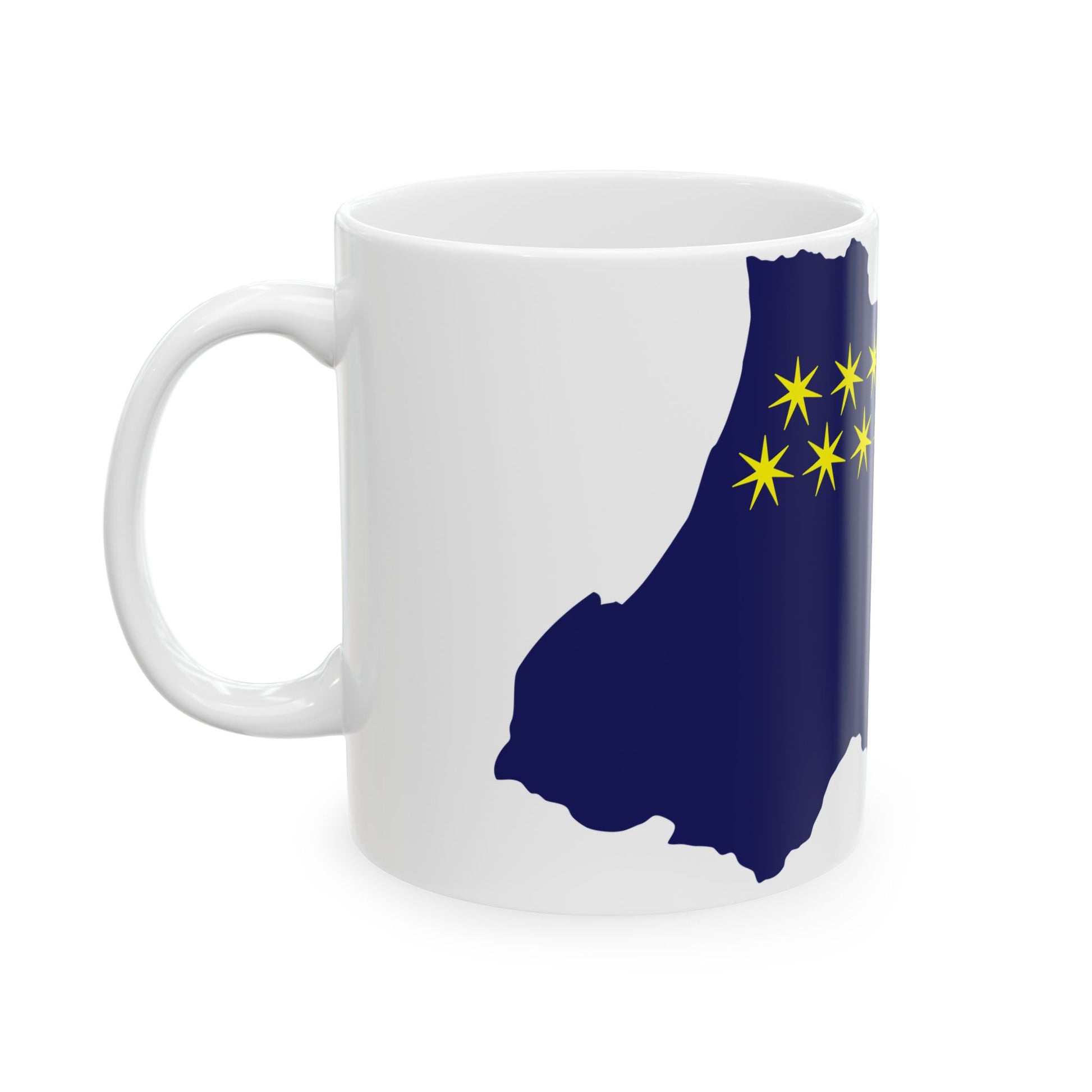 Flag-map of Ajara 2000-2004 (Georgia) White Coffee Mug-Go Mug Yourself