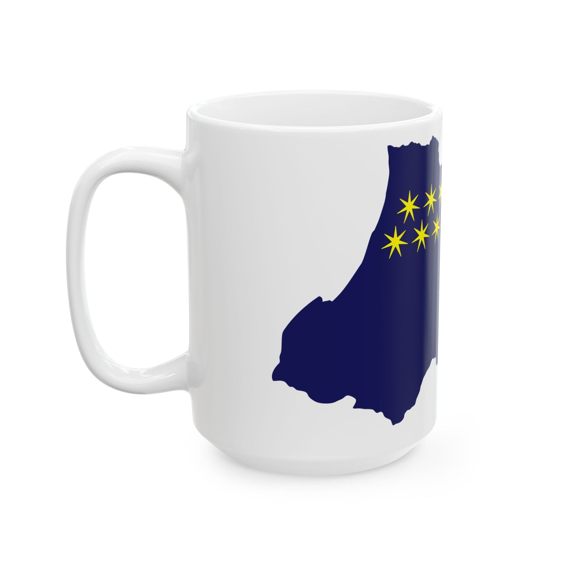 Flag-map of Ajara 2000-2004 (Georgia) White Coffee Mug-Go Mug Yourself
