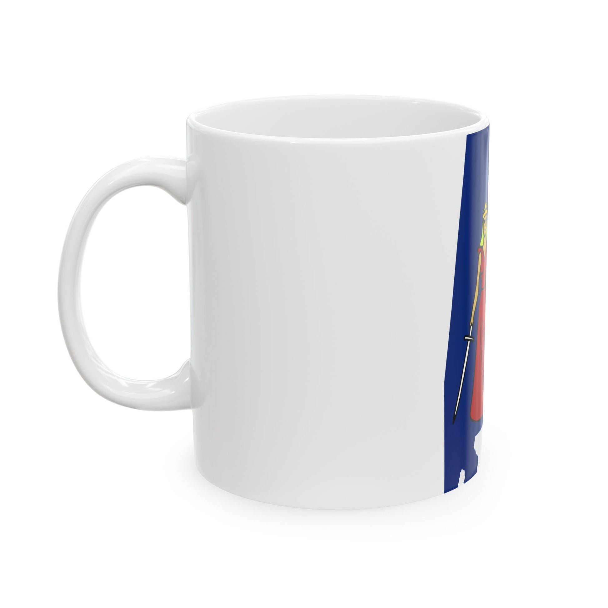 Flag-map of Alabama 1861 (United States) White Coffee Mug-Go Mug Yourself