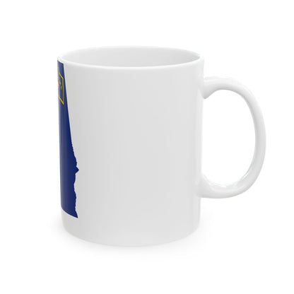 Flag-map of Alabama 1861 (United States) White Coffee Mug-Go Mug Yourself