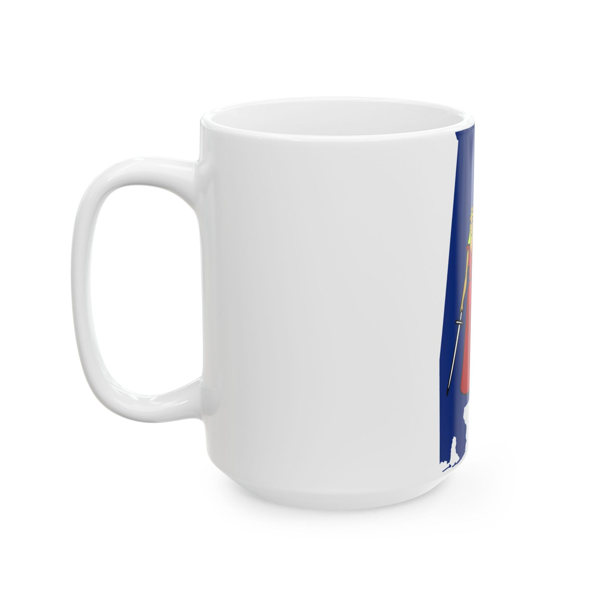 Flag-map of Alabama 1861 (United States) White Coffee Mug-Go Mug Yourself