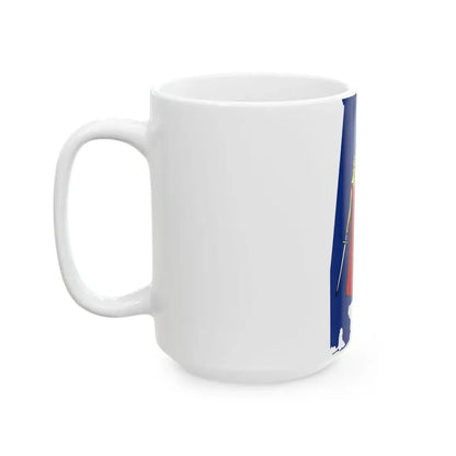 Flag-map of Alabama 1861 (United States) White Coffee Mug - Go Mug Yourself