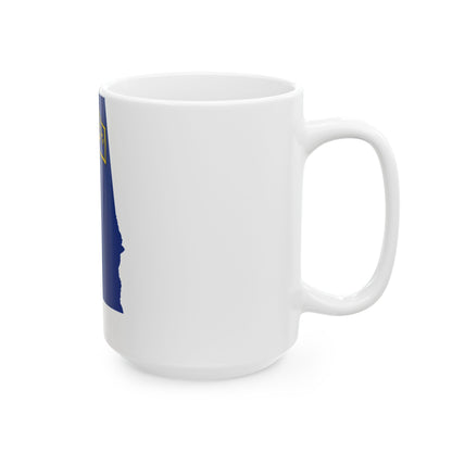 Flag-map of Alabama 1861 (United States) White Coffee Mug-Go Mug Yourself