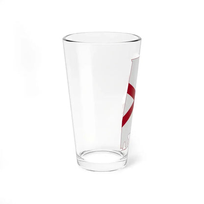 Flag-map of Alabama (United States) Pint Glass 16oz - Go Mug Yourself