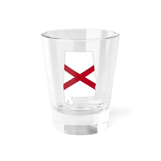 Flag-map of Alabama (United States) Shot Glass 1.5oz 1.5oz - Go Mug Yourself
