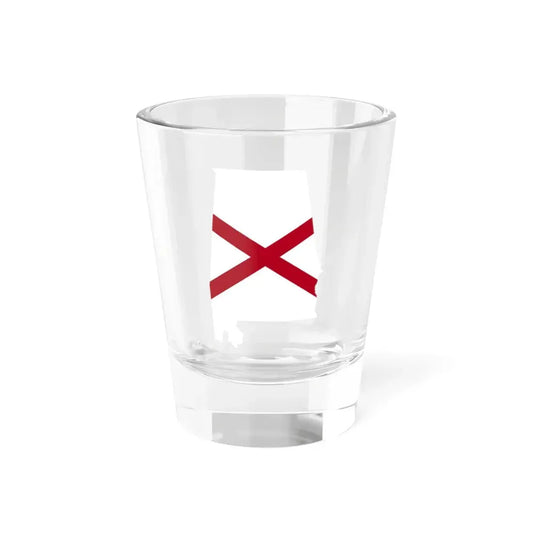 Flag-map of Alabama without stroke (United States) Shot Glass 1.5oz 1.5oz - Go Mug Yourself