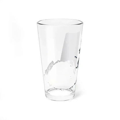 Flag map of Alaska (United States) Pint Glass 16oz - Go Mug Yourself