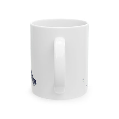 Flag map of Alaska (United States) White Coffee Mug-Go Mug Yourself