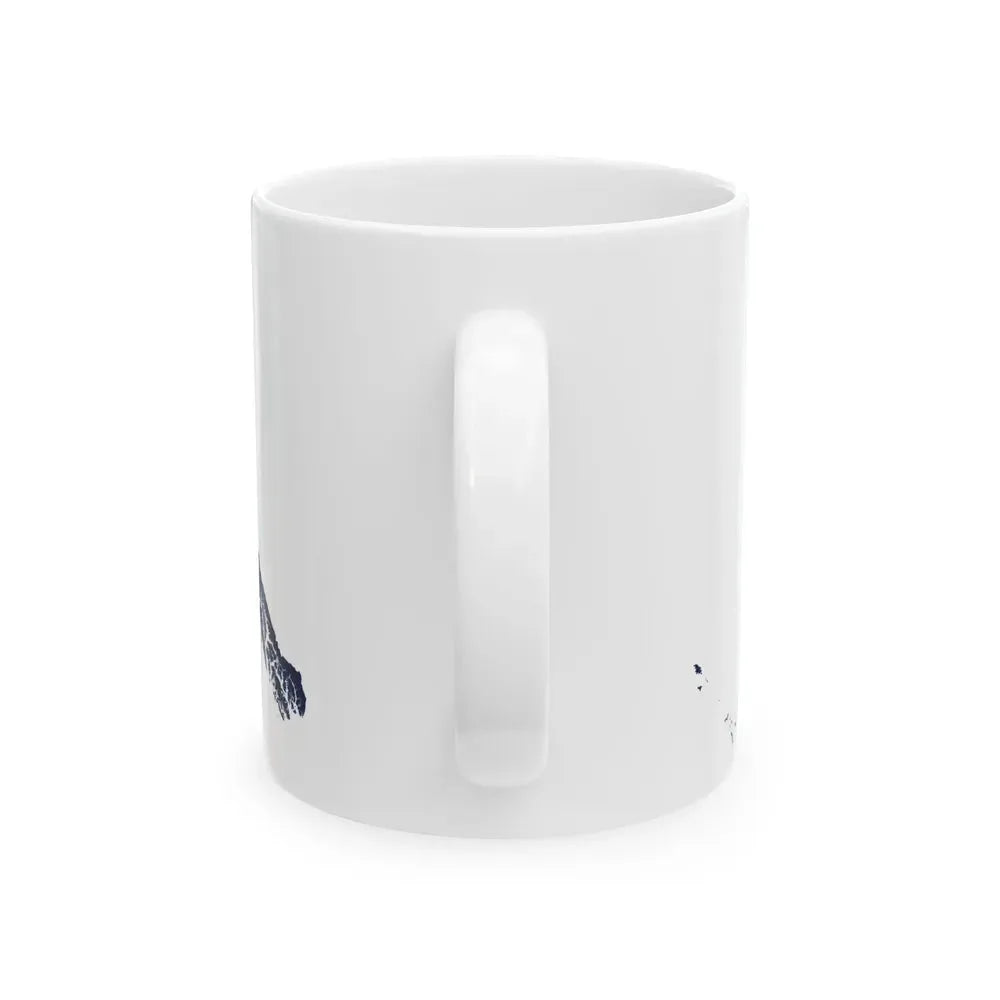 Flag map of Alaska (United States) White Coffee Mug - Go Mug Yourself