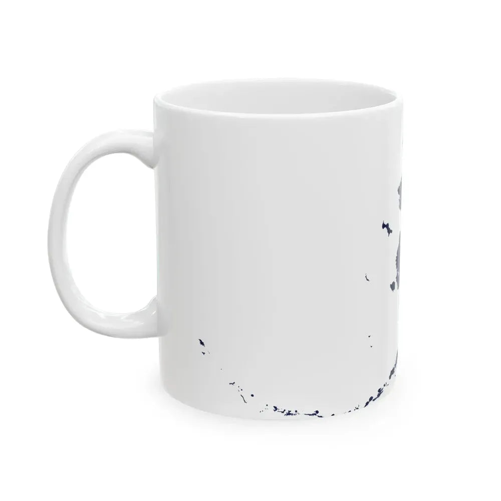 Flag map of Alaska (United States) White Coffee Mug - Go Mug Yourself