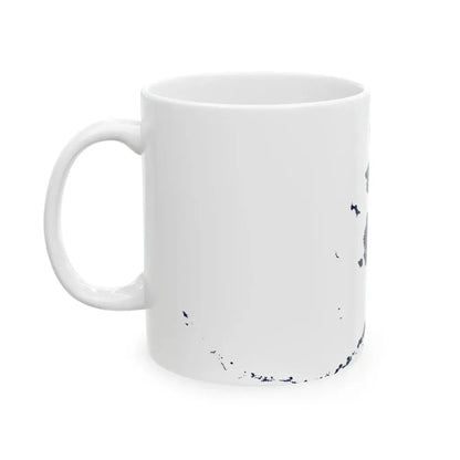 Flag map of Alaska (United States) White Coffee Mug - Go Mug Yourself