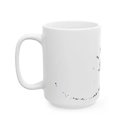 Flag map of Alaska (United States) White Coffee Mug - Go Mug Yourself