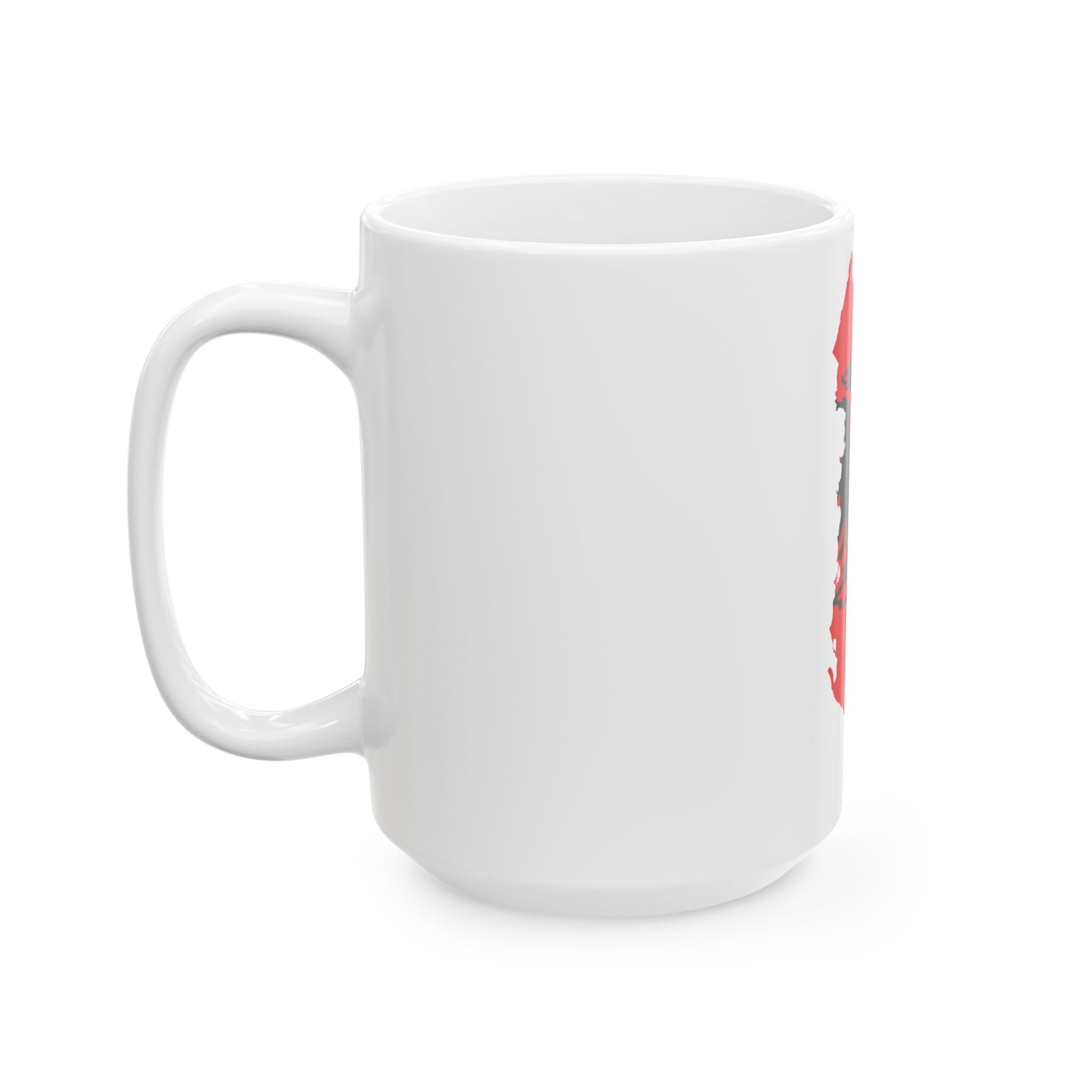 Flag map of Albania 1992-2002 (Albania) White Coffee Mug-Go Mug Yourself
