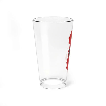 Flag-map of Albania (Albania) Pint Glass 16oz - Go Mug Yourself