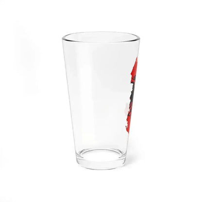 Flag map of Albania (Albania) Pint Glass 16oz - Go Mug Yourself