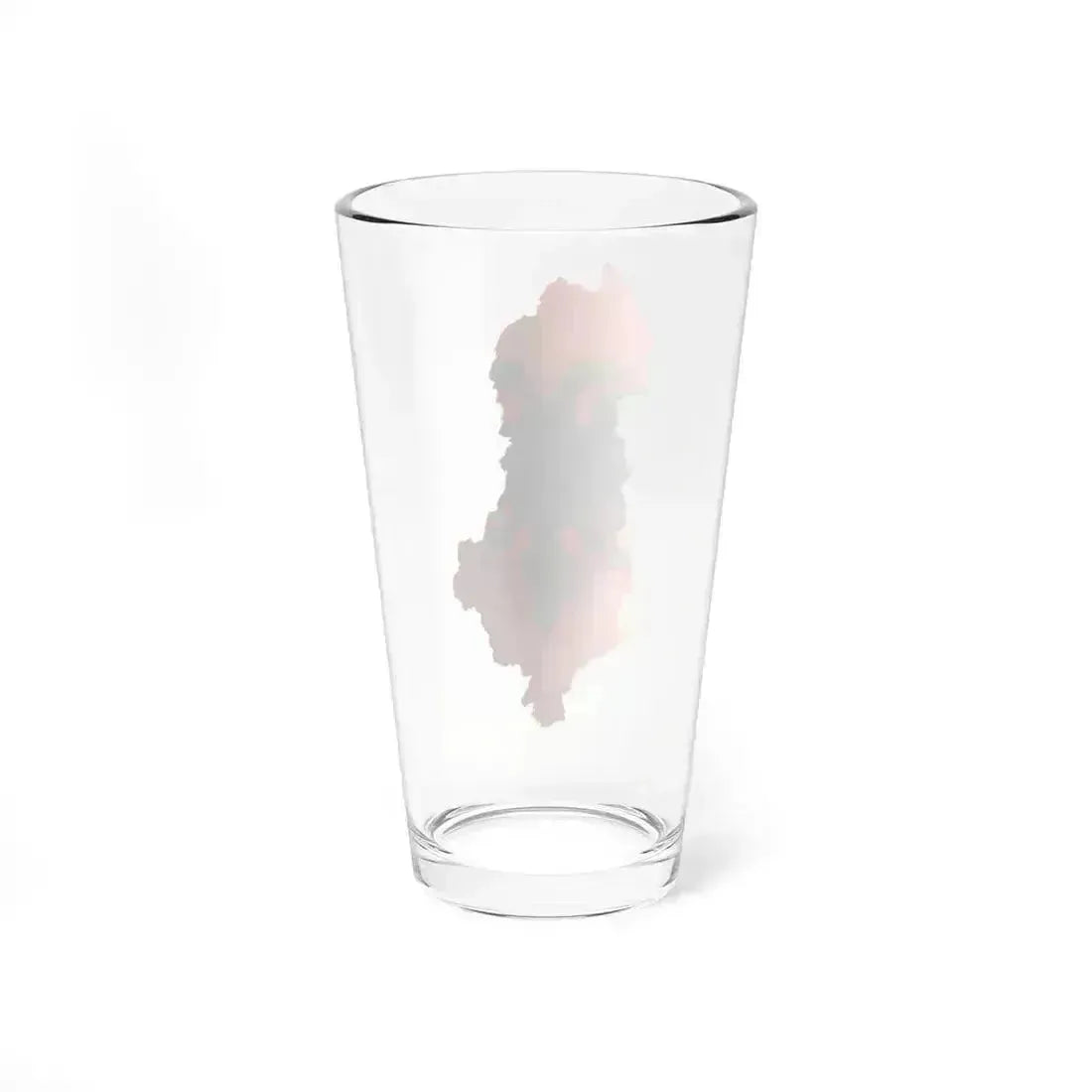 Flag map of Albania (Albania) Pint Glass 16oz - Go Mug Yourself