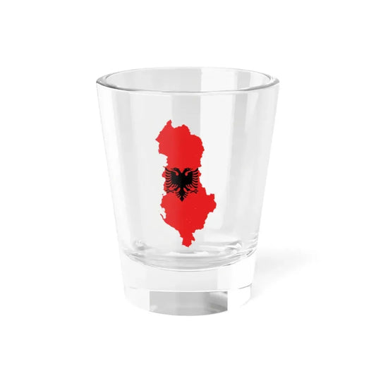 Flag-map of Albania (Albania) Shot Glass 1.5oz 1.5oz - Go Mug Yourself