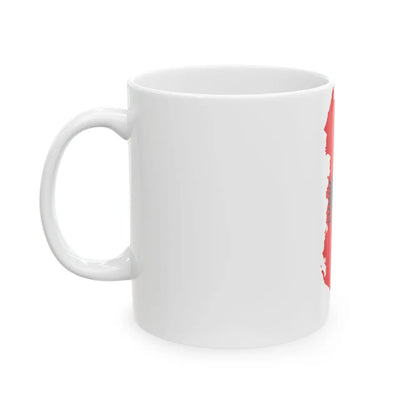 Flag-map of Albania (Albania) White Coffee Mug - Go Mug Yourself