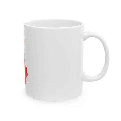 Flag-map of Albania (Albania) White Coffee Mug - Go Mug Yourself