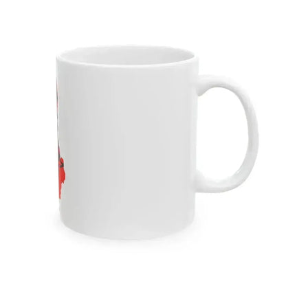 Flag map of Albania (Albania) White Coffee Mug - Go Mug Yourself
