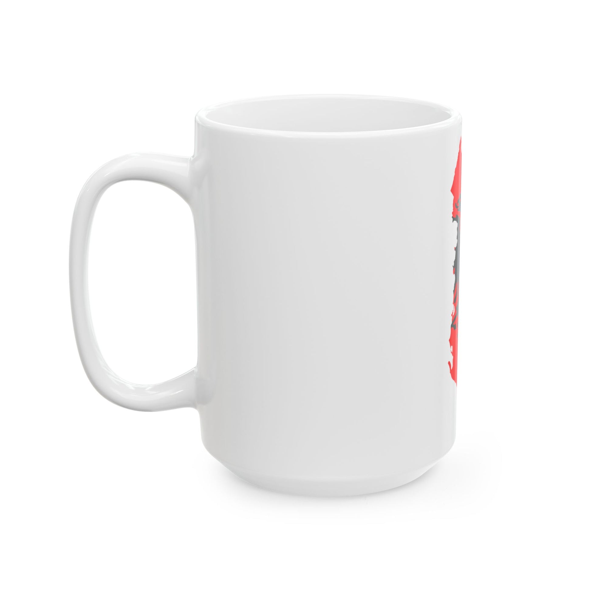 Flag map of Albania (Albania) White Coffee Mug-Go Mug Yourself