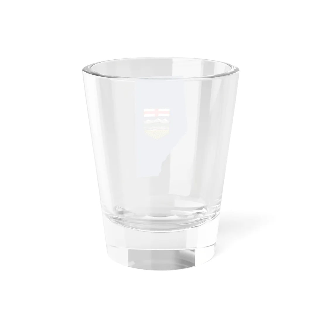 Flag-map of Alberta (Canada) Shot Glass 1.5oz - Go Mug Yourself