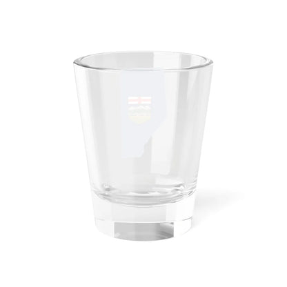 Flag-map of Alberta (Canada) Shot Glass 1.5oz - Go Mug Yourself