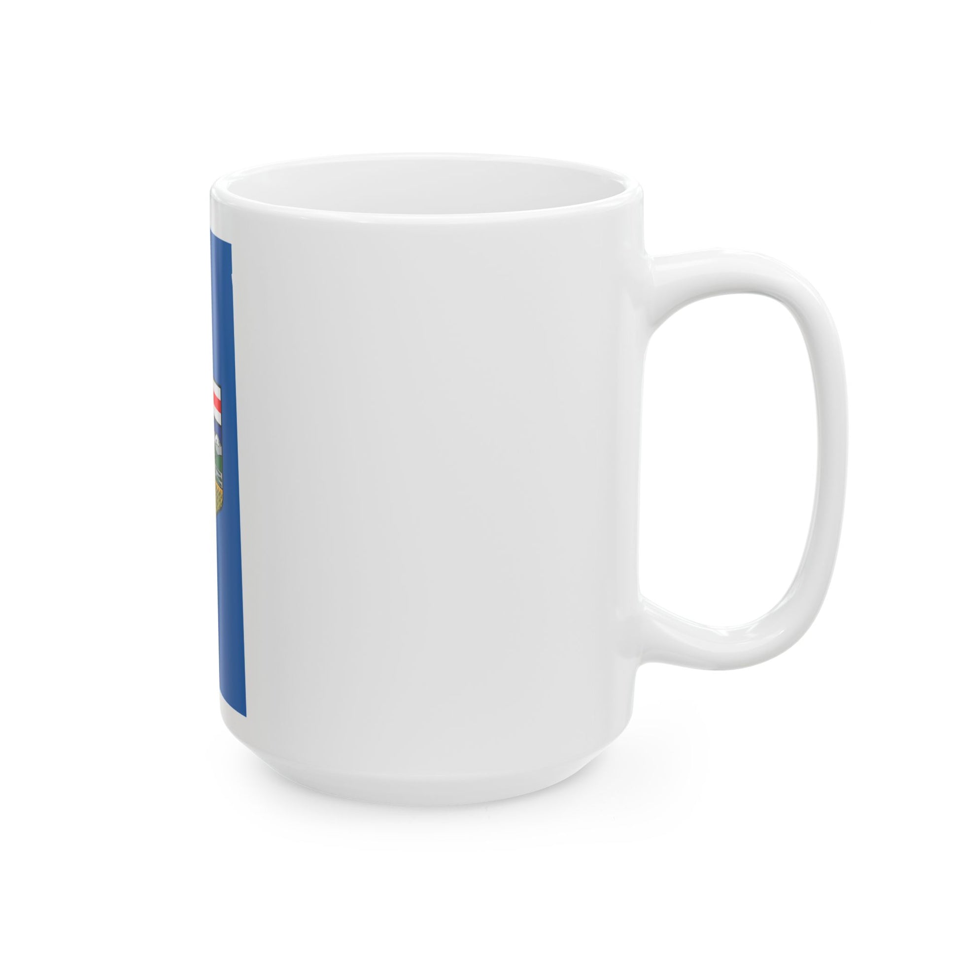 Flag-map of Alberta (Canada) White Coffee Mug-Go Mug Yourself