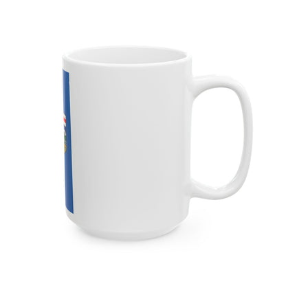 Flag-map of Alberta (Canada) White Coffee Mug-Go Mug Yourself