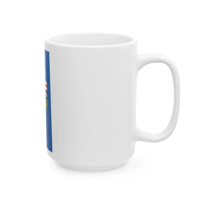 Flag-map of Alberta (Canada) White Coffee Mug - Go Mug Yourself