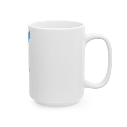 Flag map of Alexandria (Egypt) White Coffee Mug-Go Mug Yourself